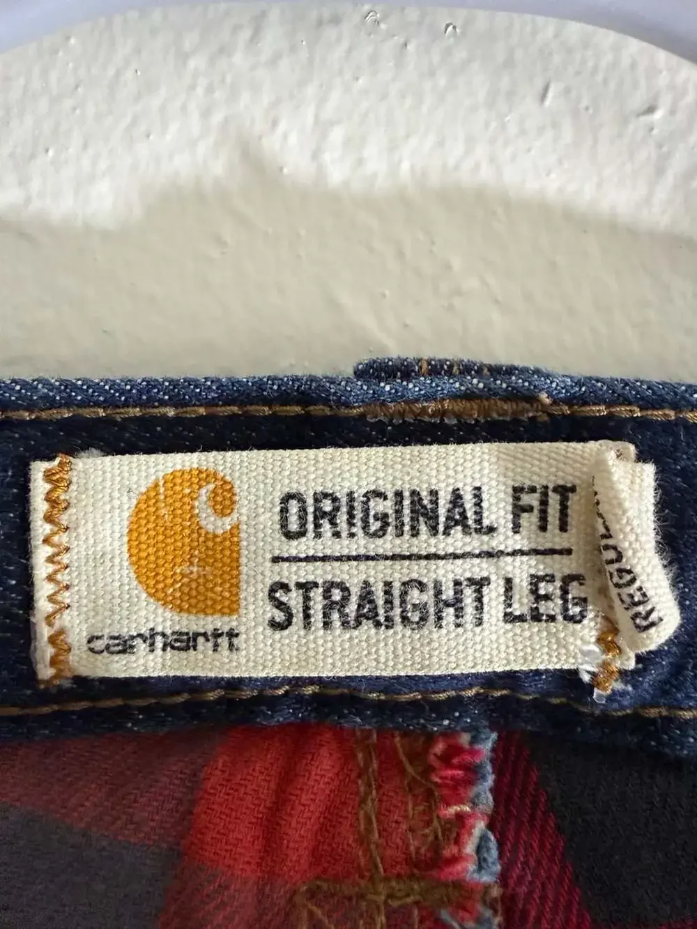 Carhartt Women's Flannel Lined Original Fit Straight Leg Denim Jeans